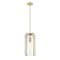 Z-Lite Alverton 1 Light Pendant, Rubbed Brass & Clear 3036P8-RB - alternate 3